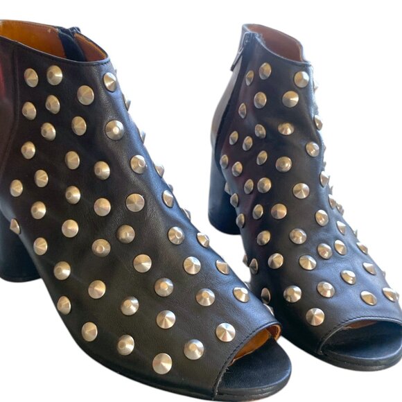 Junya Watanabe Leather Studded Boots Comme Des Garcon - Size 8 - Picture 4 of 15